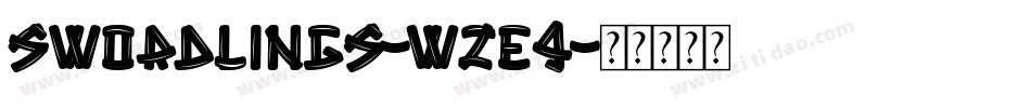 Swordlings-WZe9字体转换