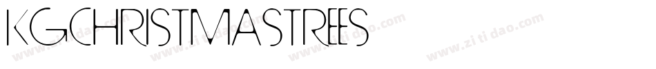 KGChristmasTrees字体转换