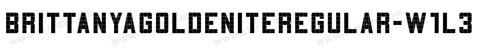 BrittanyaGoldeniteRegular-w1l3x字体转换