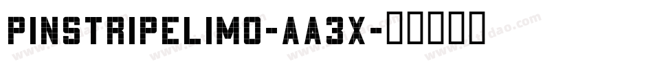 PinstripeLimo-aA3x字体转换