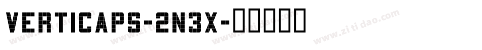 Verticaps-2n3X字体转换