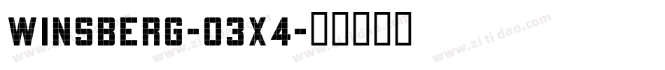 Winsberg-O3X4字体转换
