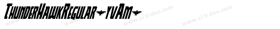 ThunderHawkRegular-yvAm字体转换