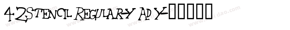 42StencilRegular-yAdY字体转换