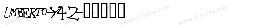 Umberto-Y42字体转换