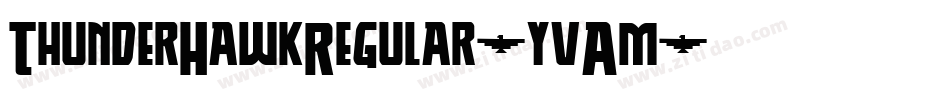 ThunderHawkRegular-yvAm字体转换
