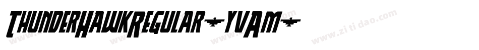 ThunderHawkRegular-yvAm字体转换