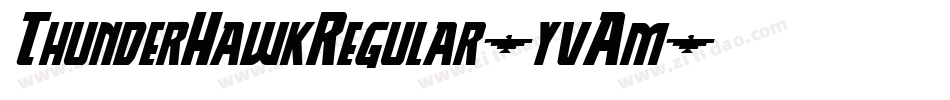 ThunderHawkRegular-yvAm字体转换