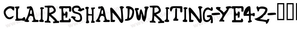 ClairesHandwriting-yE42字体转换