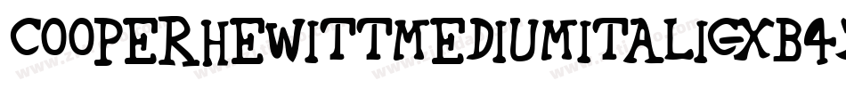 CooperhewittMediumitalic-XB42字体转换