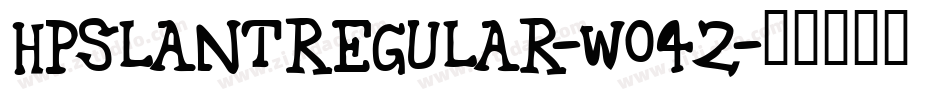 HpSlantRegular-wO42字体转换