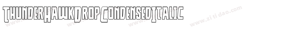 ThunderHawkDropCondensedItalic-DZpW字体转换