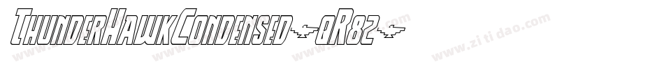 ThunderHawkCondensed-qR82字体转换
