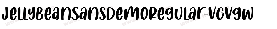 JellyBeanSansDemoRegular-VGVgw字体转换