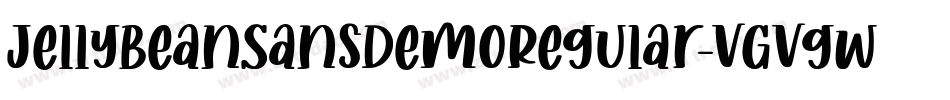 JellyBeanSansDemoRegular-VGVgw字体转换