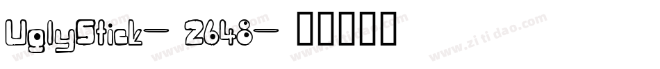 UglyStick-2648字体转换