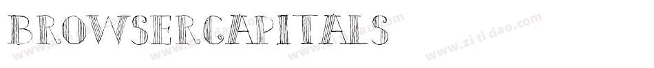 BrowserCapitals字体转换