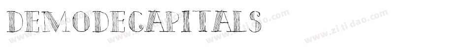 DemodeCapitals字体转换