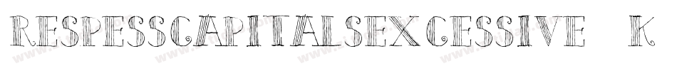 RespessCapitalsExcessive-9K12字体转换