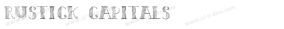 Rustick_Capitals字体转换