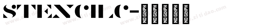 STENCILC字体转换