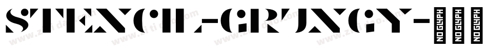 Stencil-grungy字体转换
