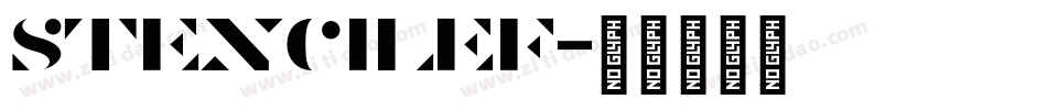 StencilEF字体转换