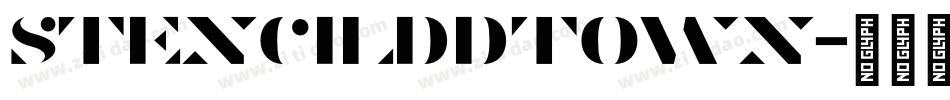 Stencilddtown字体转换