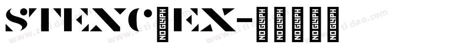 stenc_ex字体转换