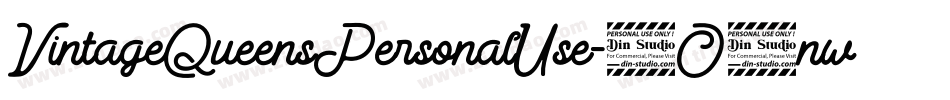 VintageQueensPersonalUse-2O1nw字体转换