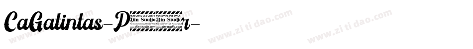 CaGatintas-P18r字体转换