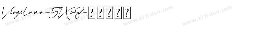 Virgiluna-51Xo8字体转换