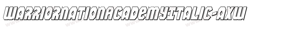 WarriorNationAcademyItalic-aXwJ字体转换