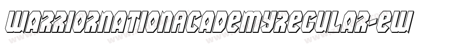 WarriorNationAcademyRegular-EWBg字体转换