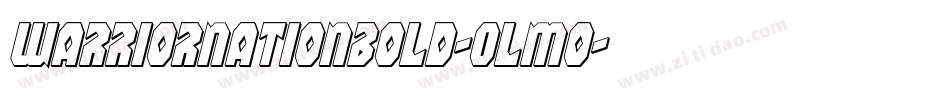 WarriorNationBold-Olmo字体转换