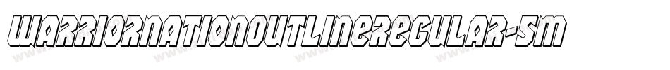 WarriorNationOutlineRegular-5MzZ字体转换