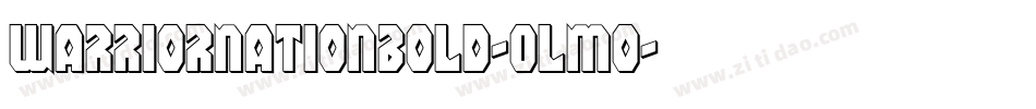 WarriorNationBold-Olmo字体转换