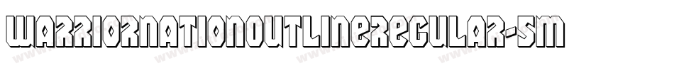 WarriorNationOutlineRegular-5MzZ字体转换