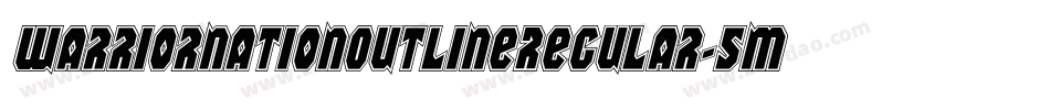 WarriorNationOutlineRegular-5MzZ字体转换