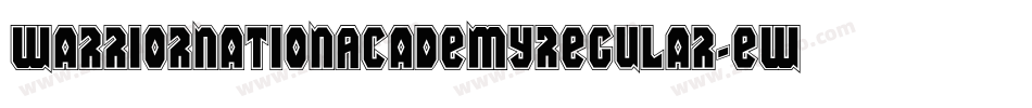 WarriorNationAcademyRegular-EWBg字体转换