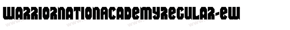 WarriorNationAcademyRegular-EWBg字体转换