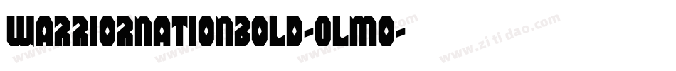 WarriorNationBold-Olmo字体转换