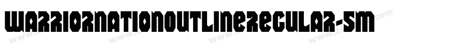 WarriorNationOutlineRegular-5MzZ字体转换