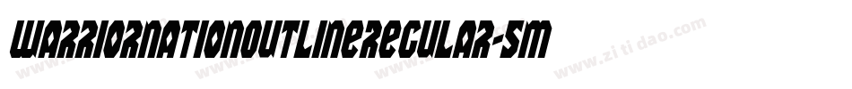 WarriorNationOutlineRegular-5MzZ字体转换