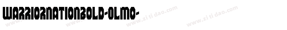 WarriorNationBold-Olmo字体转换