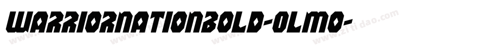 WarriorNationBold-Olmo字体转换