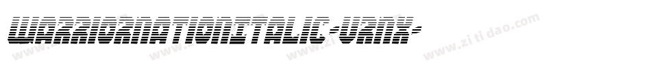 WarriorNationItalic-Vrnx字体转换 WarriorNationItalic-Vrnx字体转换