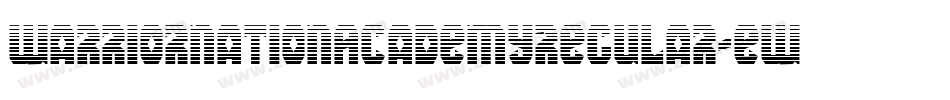 WarriorNationAcademyRegular-EWBg字体转换