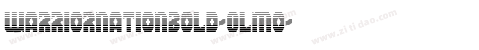 WarriorNationBold-Olmo字体转换