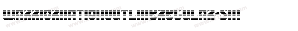 WarriorNationOutlineRegular-5MzZ字体转换